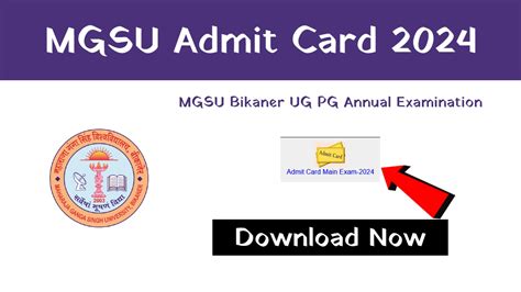 univindia mgsu admit card.